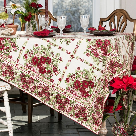 April Cornell Other - April Cornell Tablecloth Tis the Season 54x54 NWT